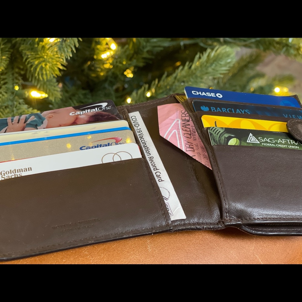 BOTTEGA VENETA - Intrecciato woven design -  French Organizer Zip/Bifold Wallet - Picture 9 of 16